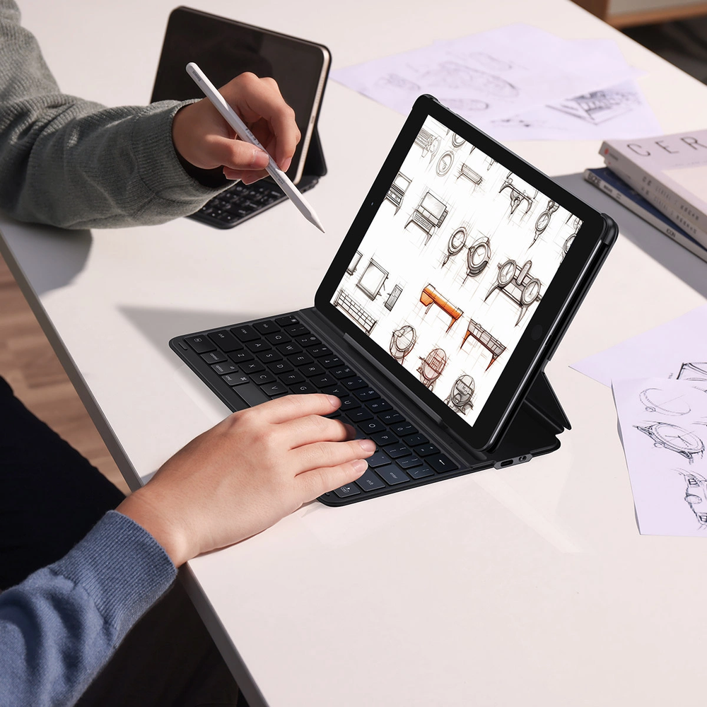 Magnetinis klaviatūros dėklas Baseus Brilliance forPad 10.2" (juodas)