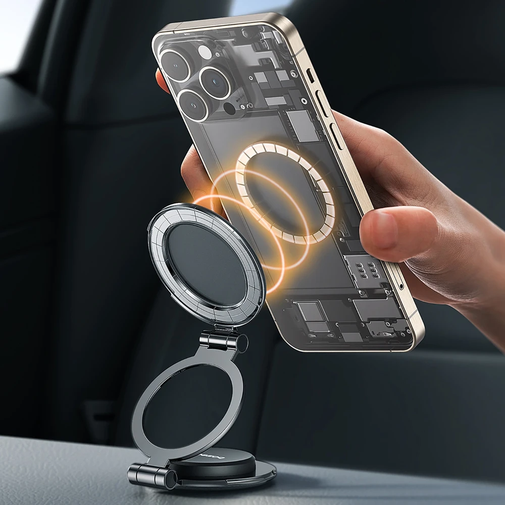 Baseus MagPro Magnetic Foldable Car Mount Cosmic juodos spalvos