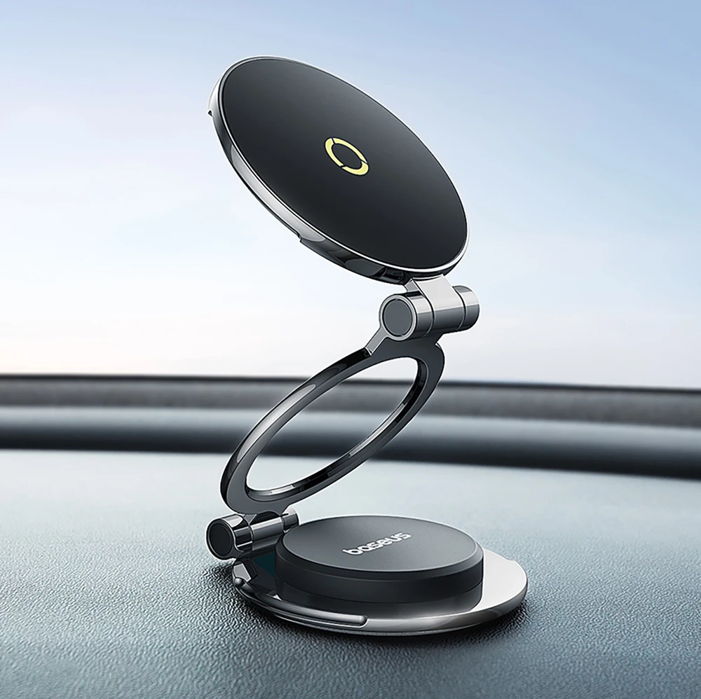 Baseus MagPro Magnetic Foldable Car Mount Cosmic juodos spalvos