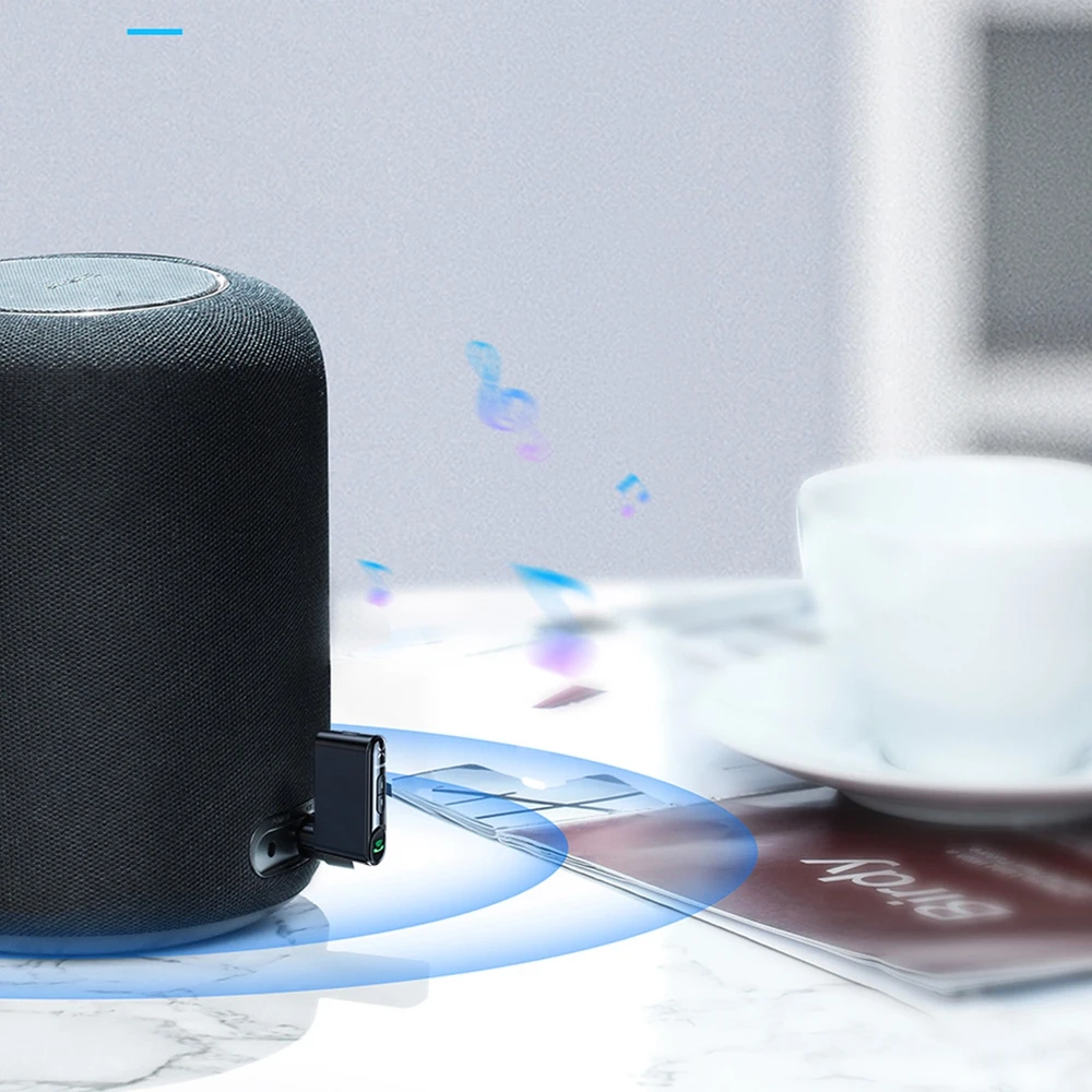 Baseus Qiyin AUX automobilinis Bluetooth imtuvas juodas