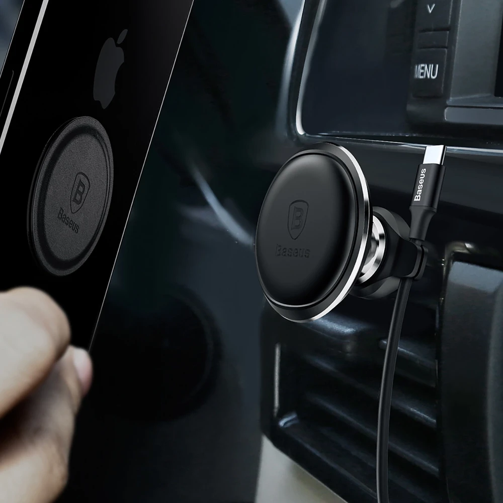 Magnetinis automobilinio telefono laikiklis Baseus oro išleidimo anga (juoda)