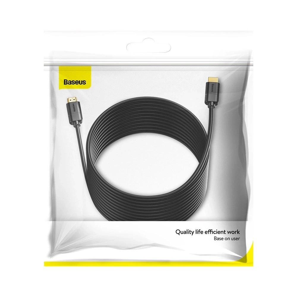 Kabelis HDMI-HDMI kištukai 8m (HDMI 2.0) juodas 4K 30Hz, BASEUS