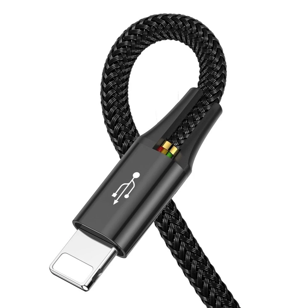 Baseus USB Fast 4in1 USB-C / 2x Lightning / Micro kabelis 3.5A 1.2m - Juoda