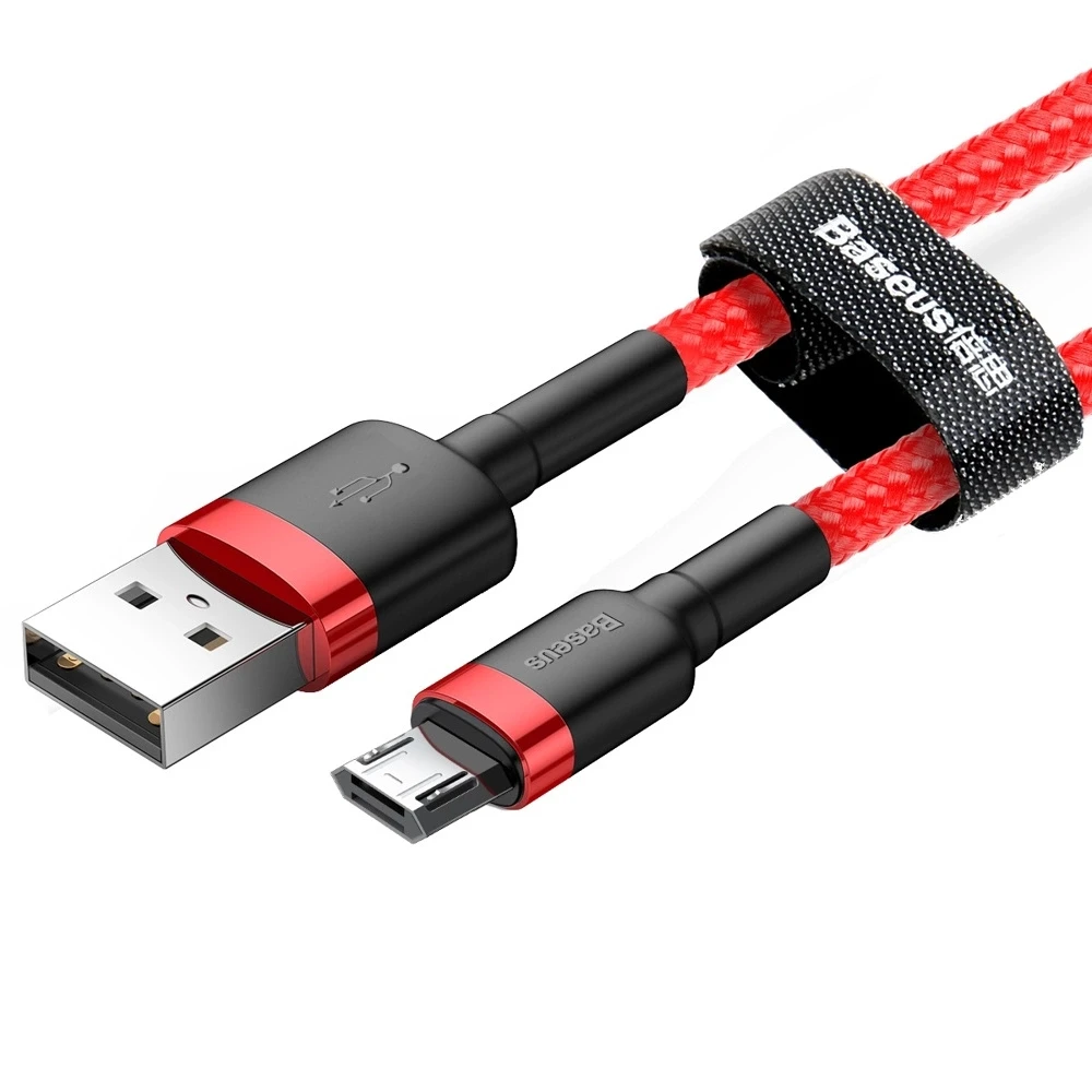 Kabelis Baseus Cafule mikro USB 2.4A 1m red