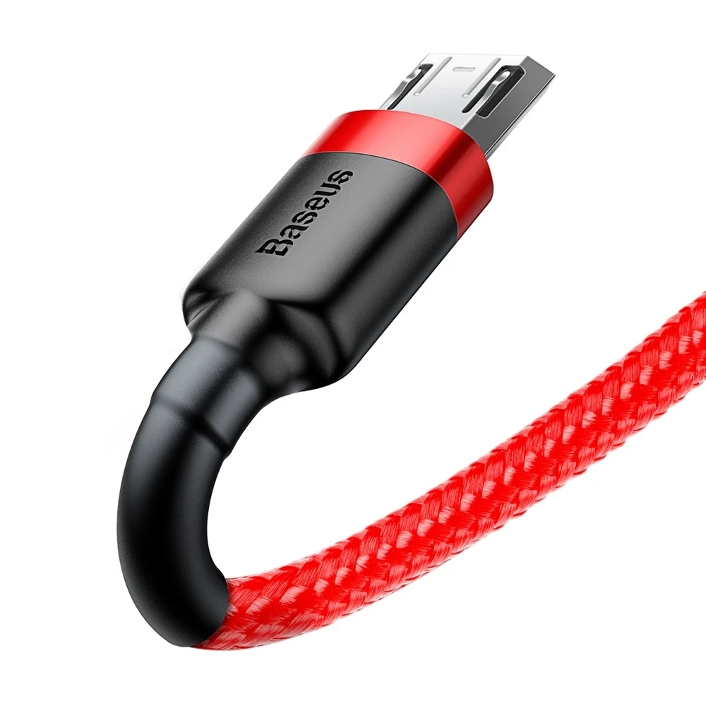 Kabelis Baseus Cafule mikro USB 2.4A 1m red