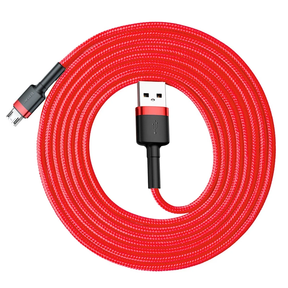 Baseus Cafule Micro USB kabelis 1.5A 2m - Raudonas