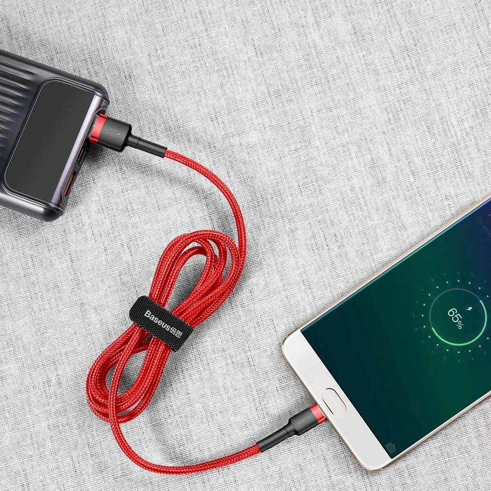 Baseus Cafule Micro USB kabelis 1.5A 2m - Raudonas