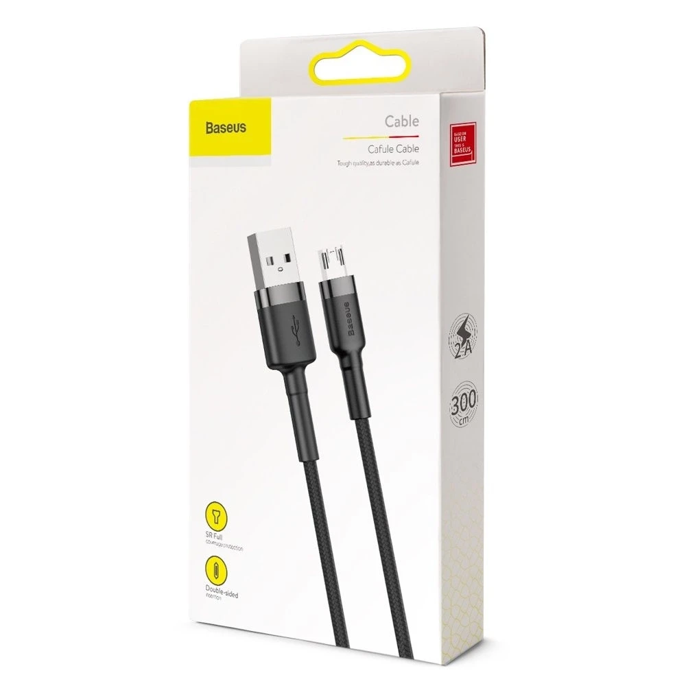 Baseus USB MicroUSB pakrovimo laidas | 2,0A/3m