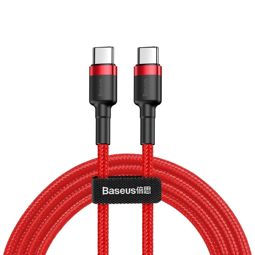 Baseus Cafule kabelis USB-C PD 2.0 QC 3.0 60W 1m - Raudonas