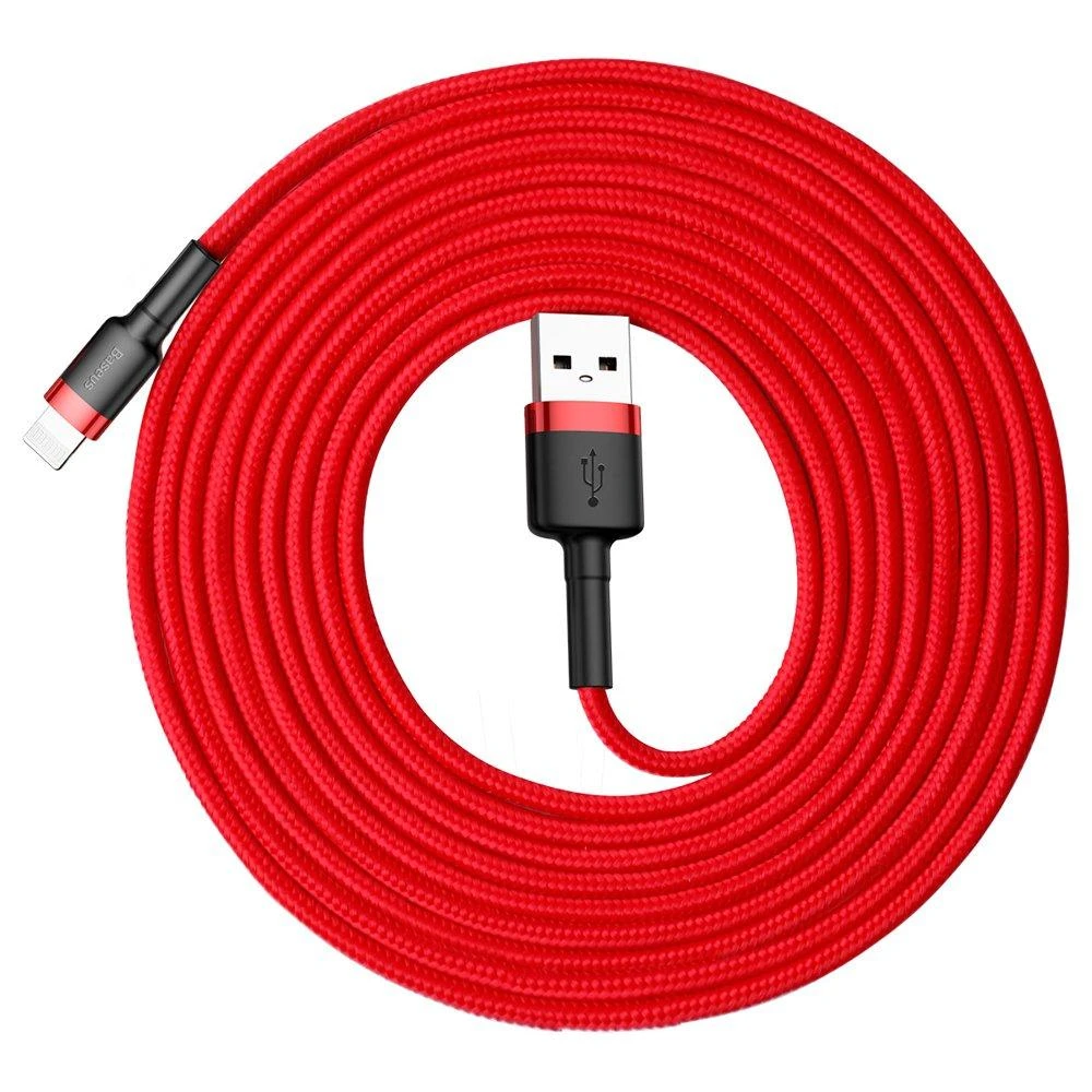 Baseus Cafule kabelis USB - Lightning 2A 3m - Raudonas