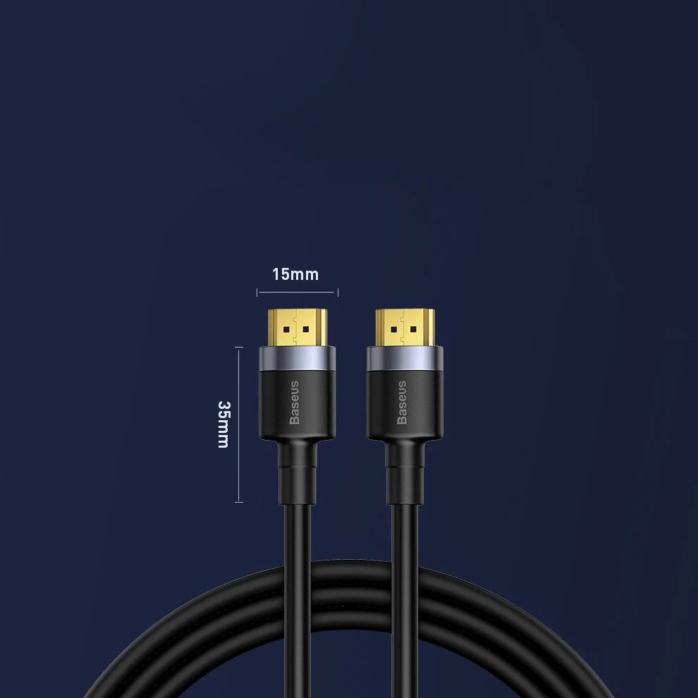 Kabelis Baseus Cafule 4K HDMI - HDMI 3m Juodas