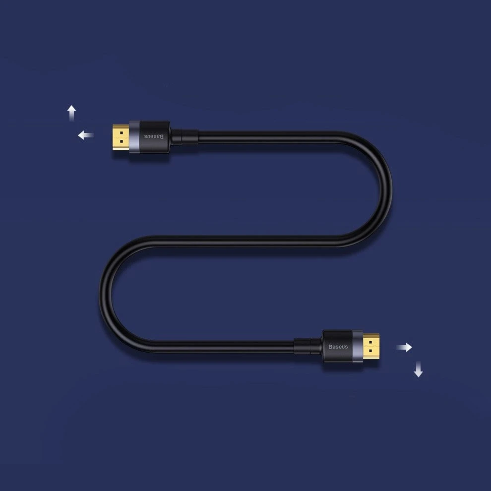 Kabelis Baseus Cafule 4K HDMI - HDMI 3m Juodas