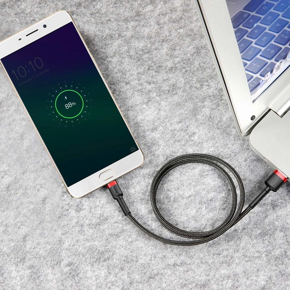 Baseus USB MicroUSB pakrovimo laidas | 1,5A/2m
