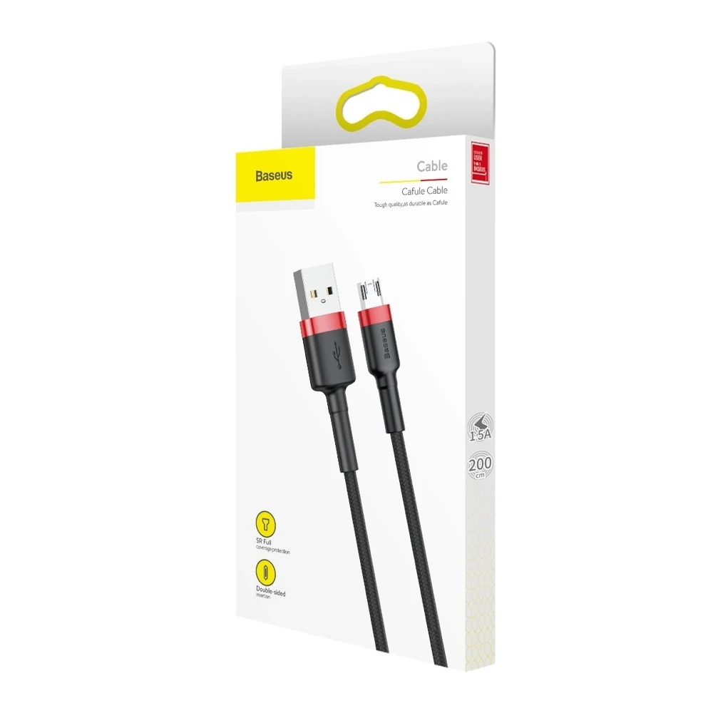 Baseus USB MicroUSB pakrovimo laidas | 1,5A/2m