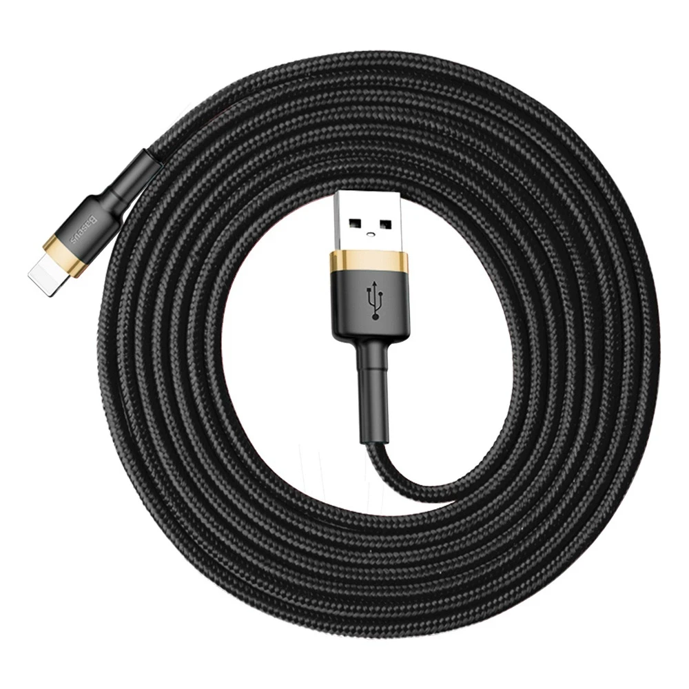 Baseus Cafule kabelis USB - Lightning 1.5A 2m - Auksinis / Juodas