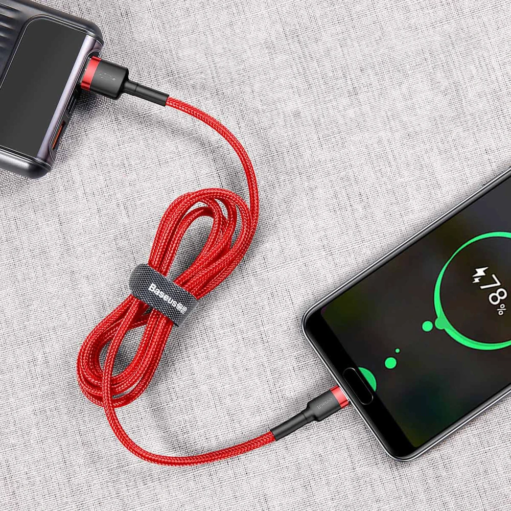Kabelis Baseus Cafule USB į USB-C 3A 0,5 m