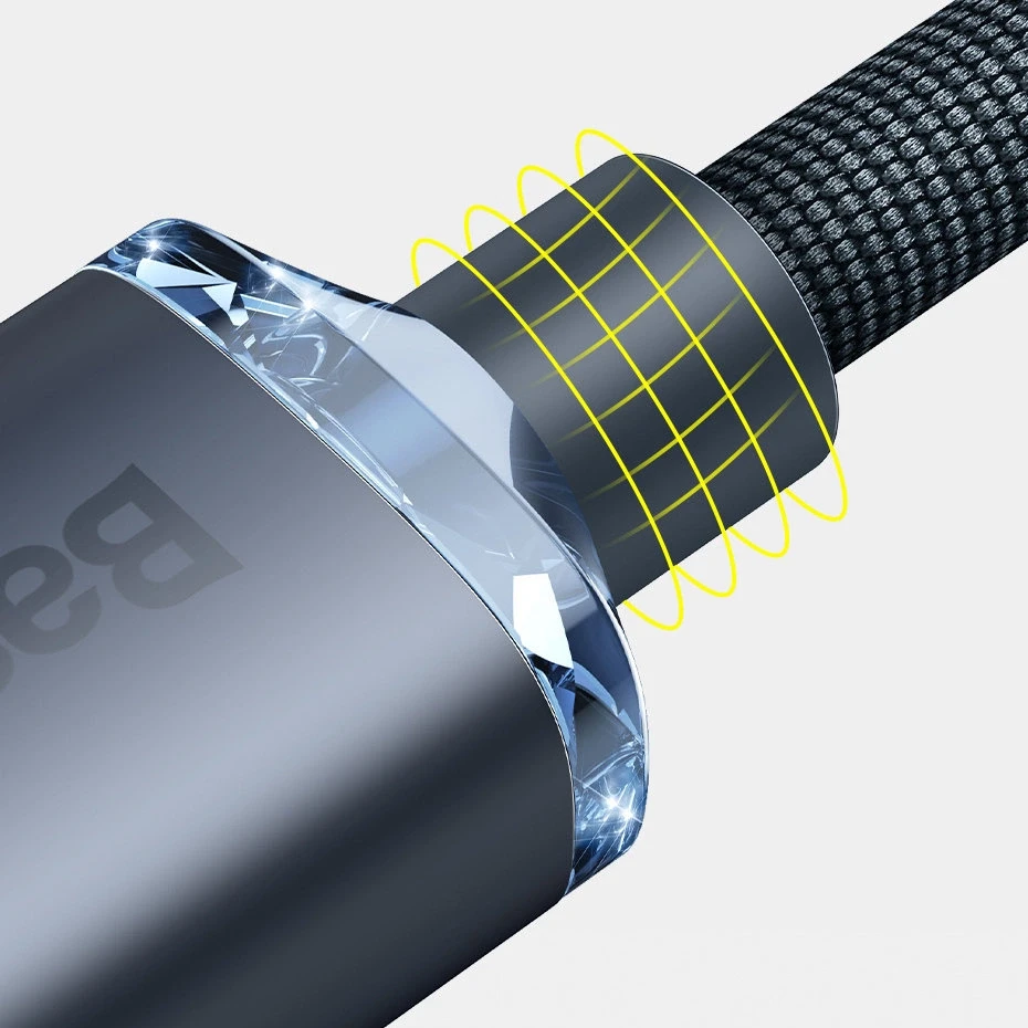 Baseus Crystal USB-C – Lightning laidas 20W 1.2m – Mėlynas