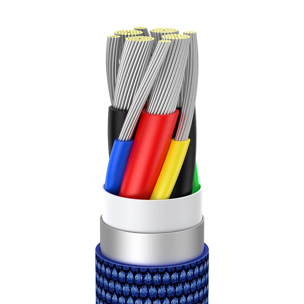 Baseus Crystal Shine kabelis USB-C - USB-C 100W 2m mėlynas