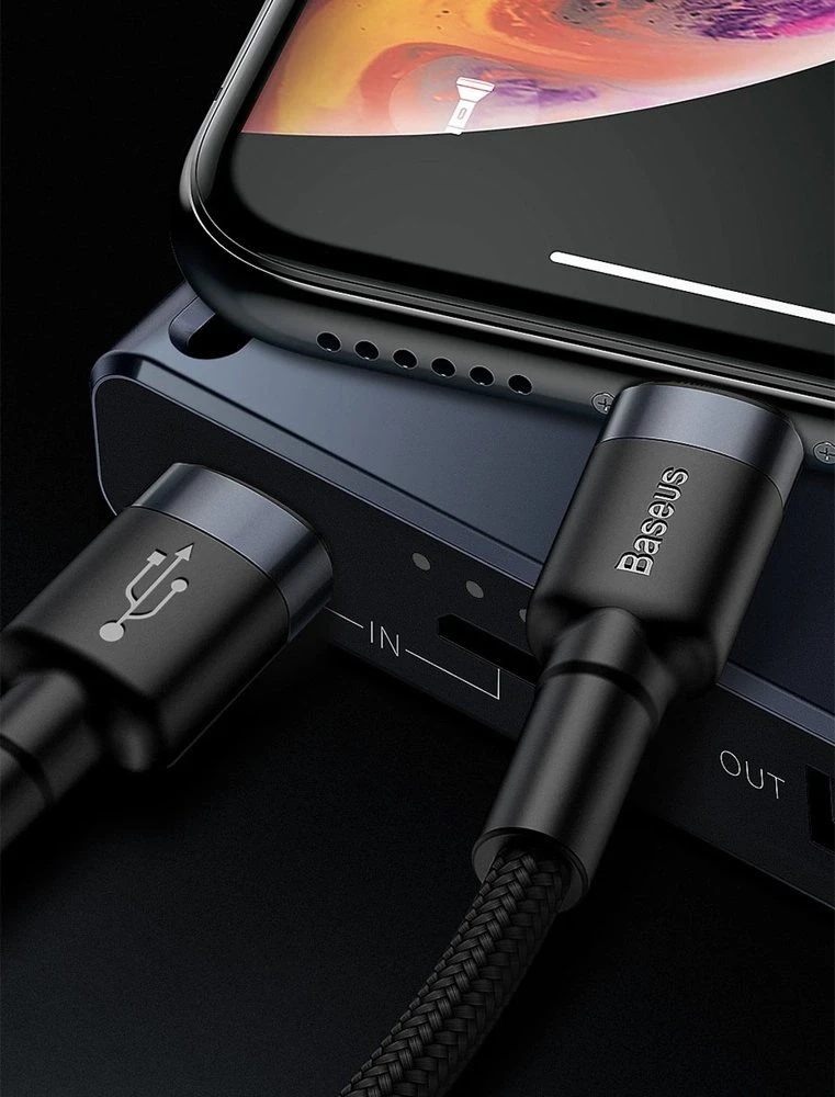 Baseus kabelis USB Type-C - Iphone PD 18W 1m - Pilkas / Juodas