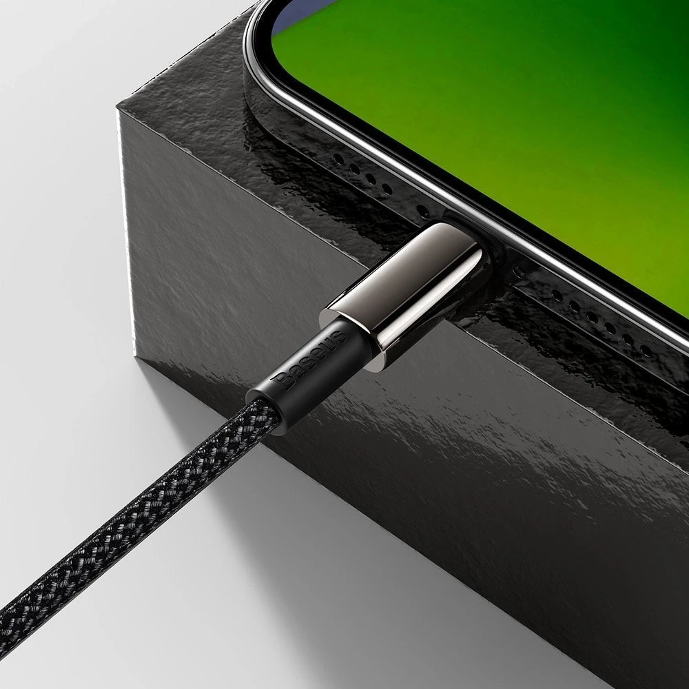 Baseus USB Type C - Lightning kabelis „Power Delivery“ greitam įkrovimui 20 W 1 m, juodas (CATLWJ-01) (Juodas)