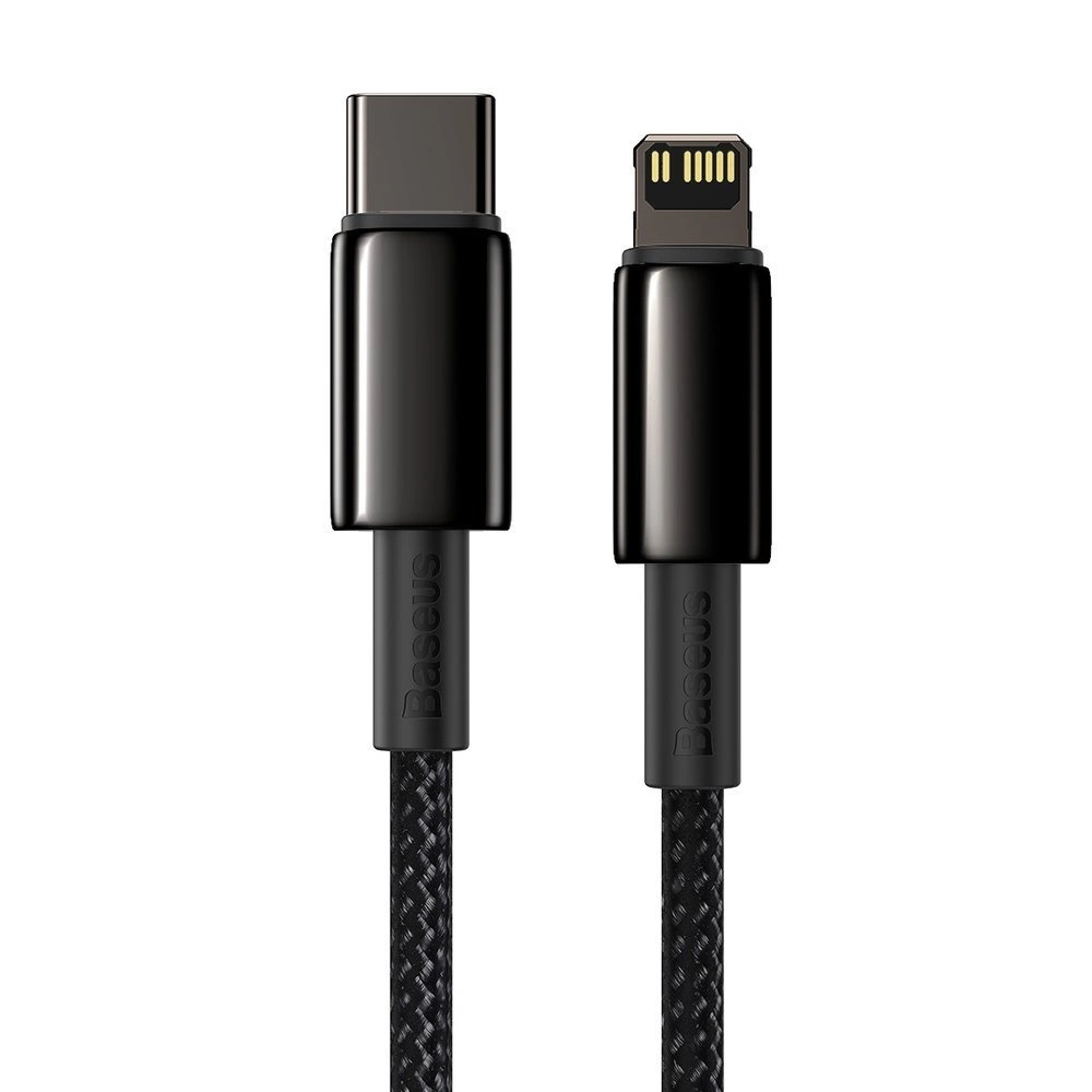Baseus CATLWJ-A01 Lightning - USB-C PD 20W 480Mb/s 2m cable - juodas - OUTLET