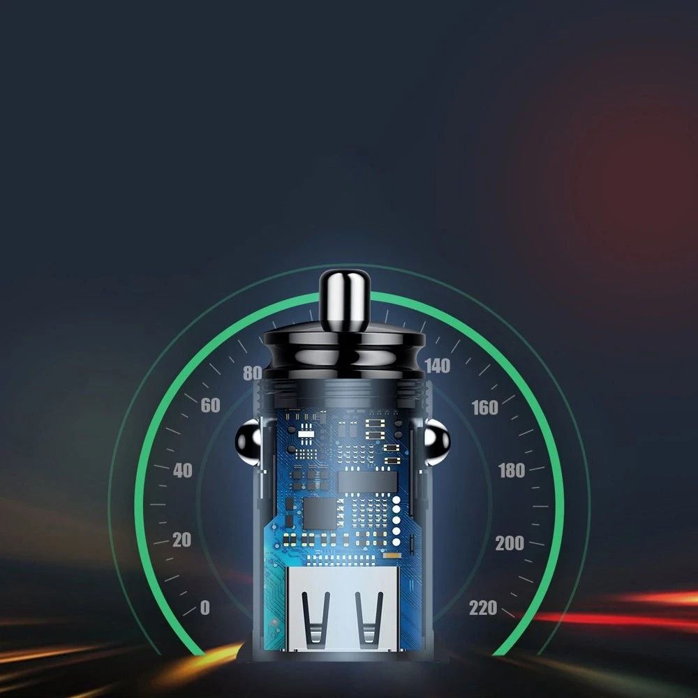 Baseus Circular automobilinis įkroviklis PD QC4.0 + 5A 30W - Juodas