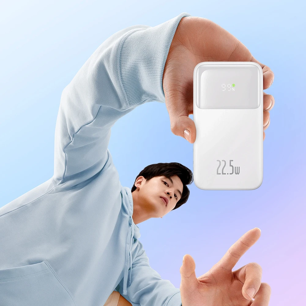 Powerbank Baseus Comet 10000mAh, 22,5W (balta)