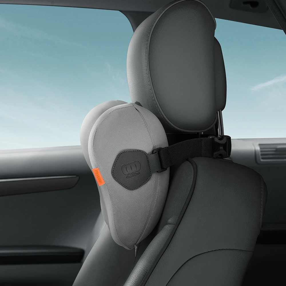 Baseus Comfort Ride automobilio galvos atramos tvirtinama pagalvė (pilka)