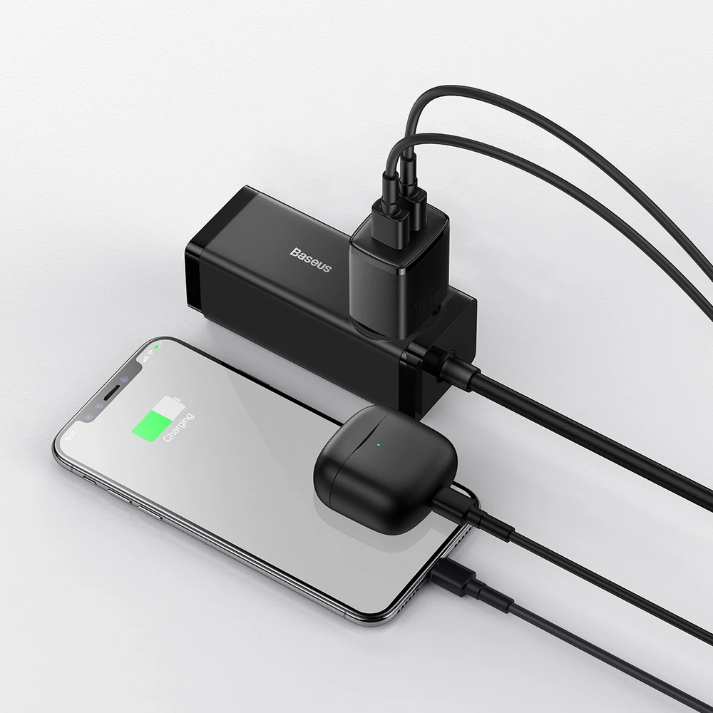Baseus Sieninis įkroviklis 10.5W 2xUSB 2.1A, juodas