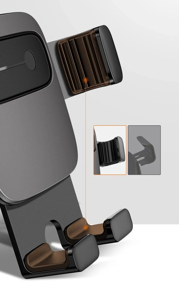 Automobilinis telefono laikiklis Baseus Cube Gravity - Juodas