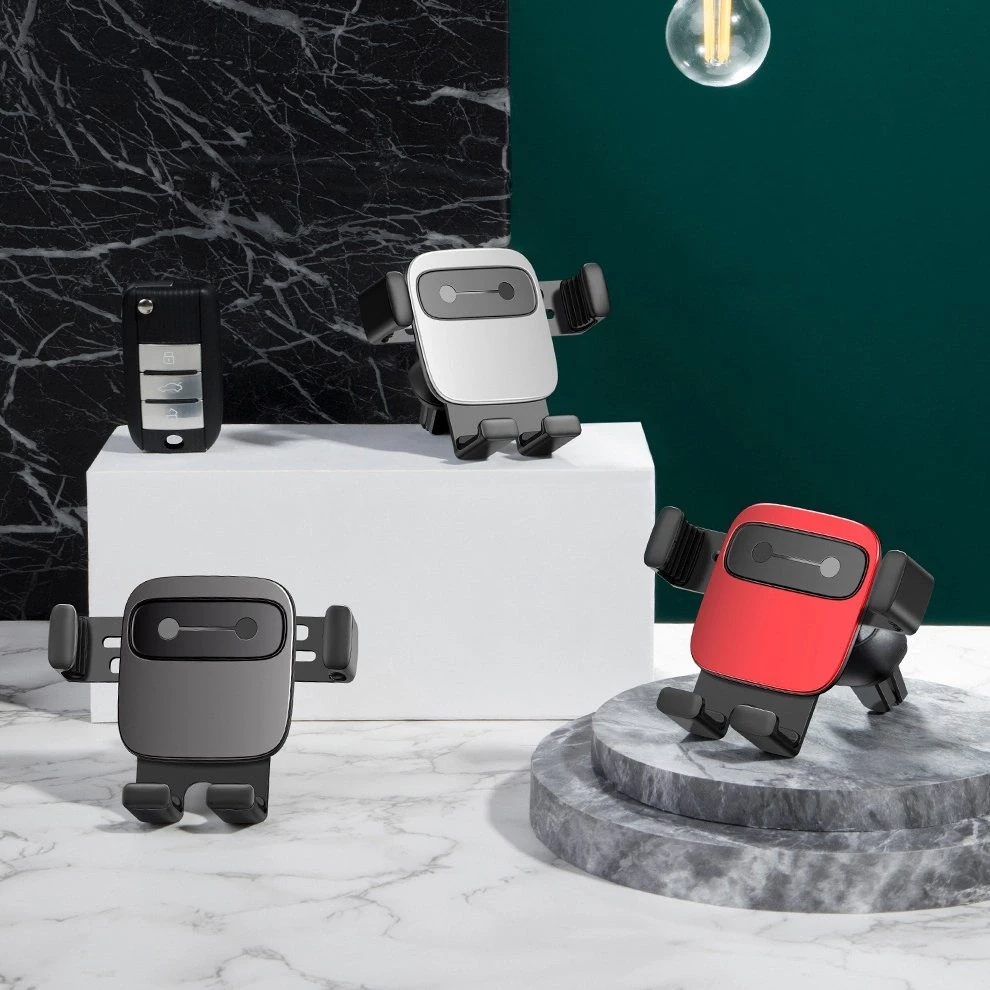 Automobilinis telefono laikiklis Baseus Cube Gravity - Juodas