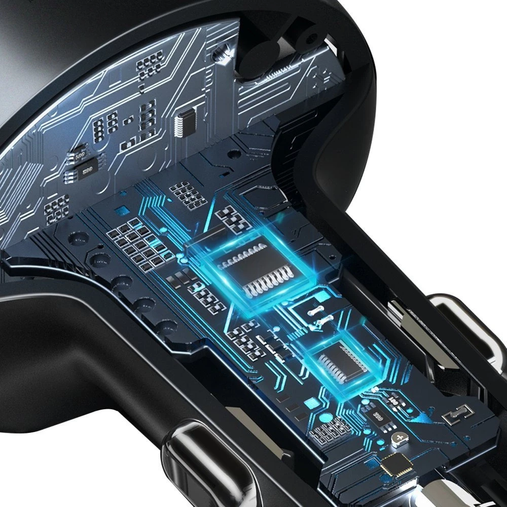 Baseus FM moduliatorius Bluetooth USB Micro SD - Juodas