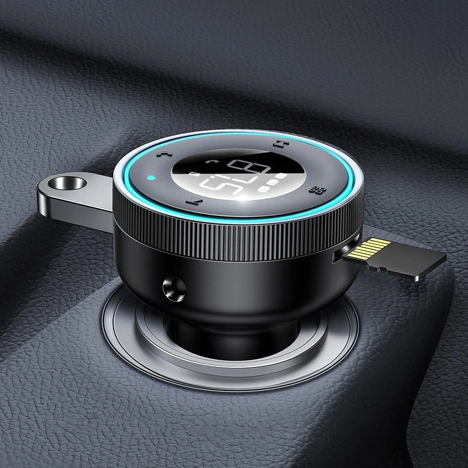 Baseus FM moduliatorius Bluetooth USB Micro SD - Juodas