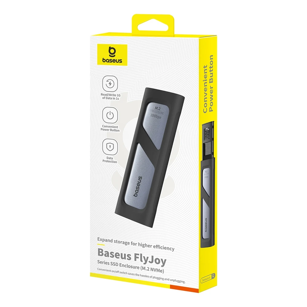 SSD korpusas Baseus FlyJoy (pilkas)