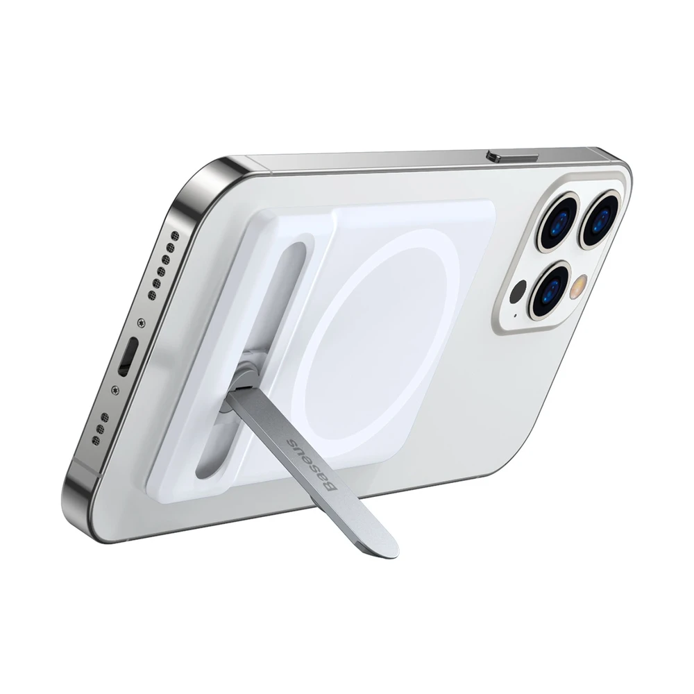 Baseus Susicsukható MagSafe stovvány iPhone-hoz (balta)