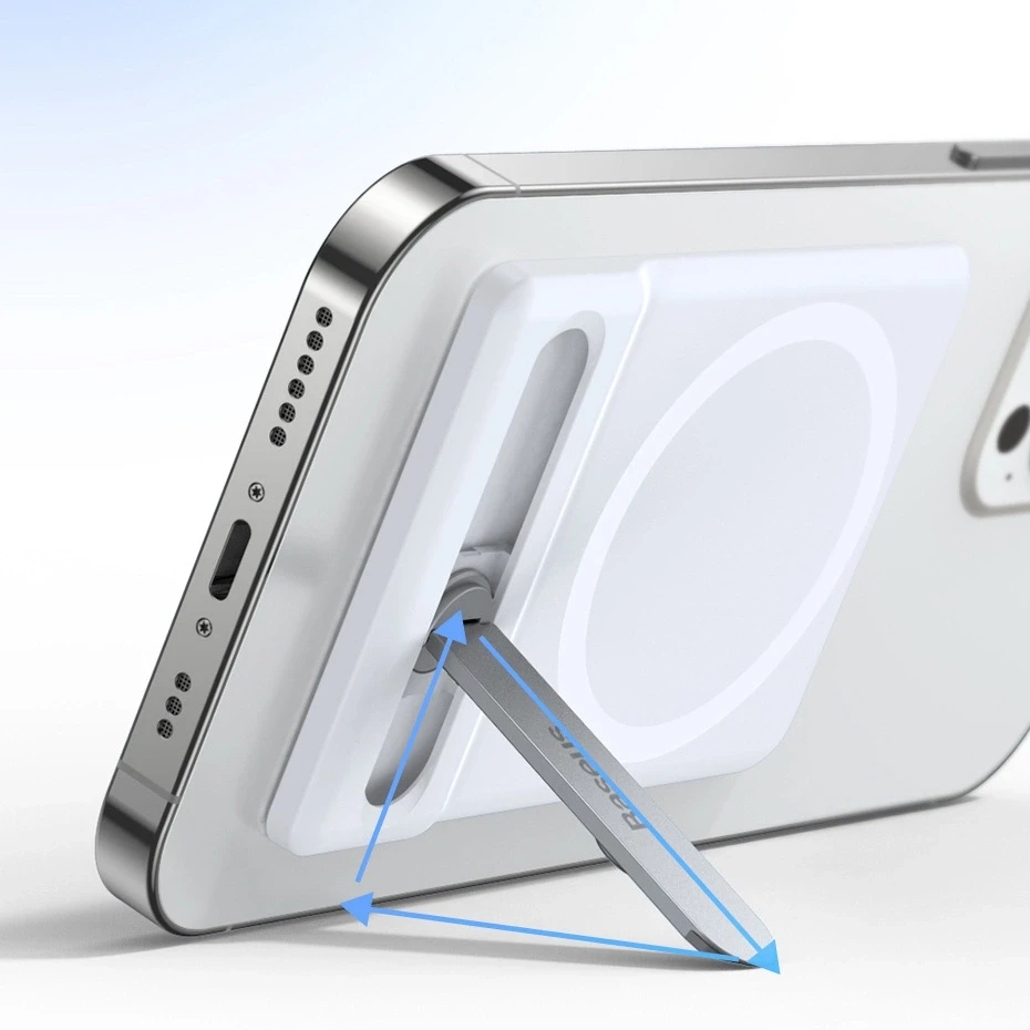 Baseus Susicsukható MagSafe stovvány iPhone-hoz (balta)