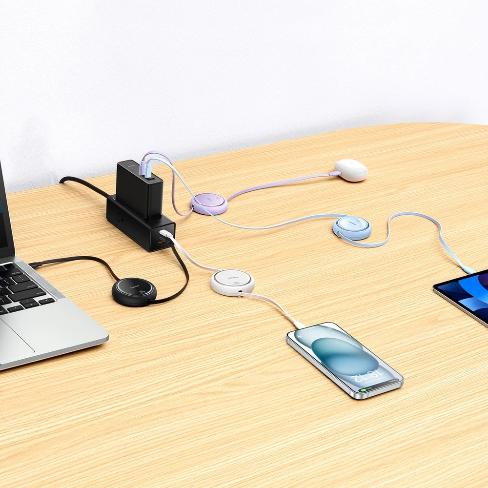Laidas iš USB-C į USB-C Baseus Free2Draw, PD, 100 W, 1 m (juodas)