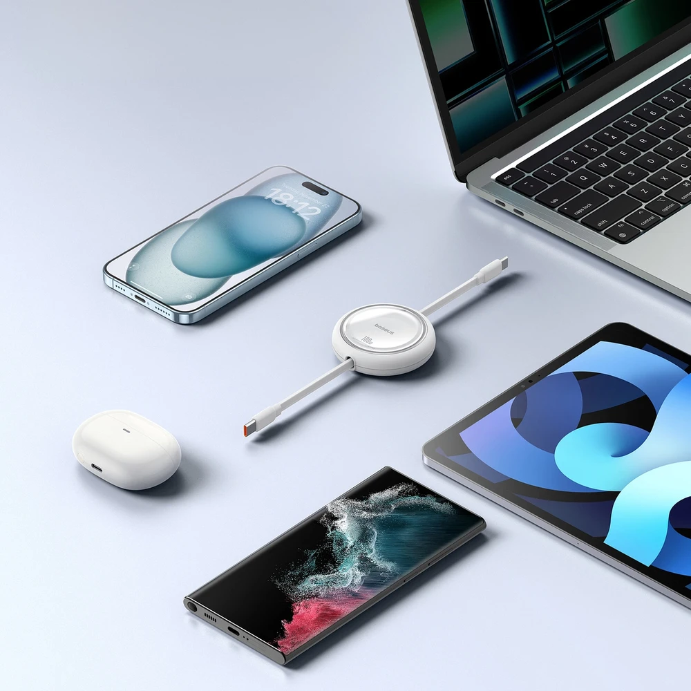 Laidas iš USB-C į USB-C Baseus Free2Draw, PD, 100 W, 1 m (baltas)