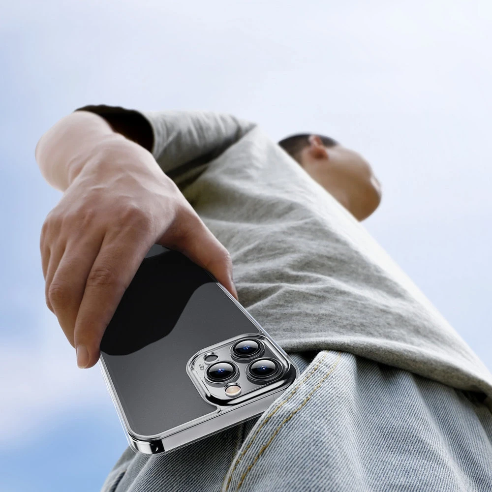 Baseus matinio stiklo dėklas, skirtas iPhone 13 Pro Max (skaidrus)