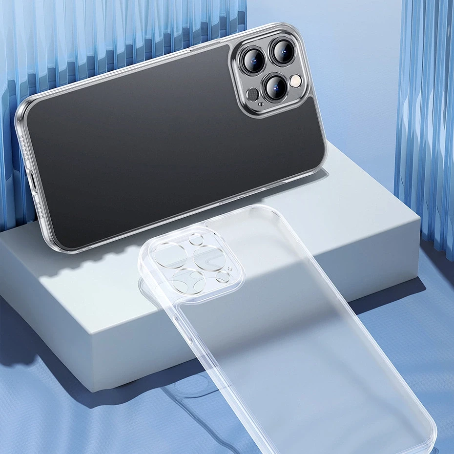 „Baseus Frosted“ dėklas „iPhone 13 Pro Max“ įrenginys (skaidrus)