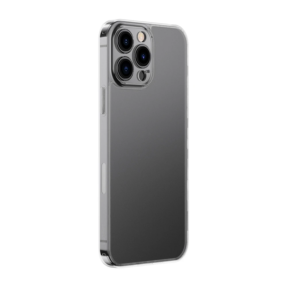 „Baseus Frosted“ dėklas „iPhone 13 Pro Max“ įrenginys (skaidrus)