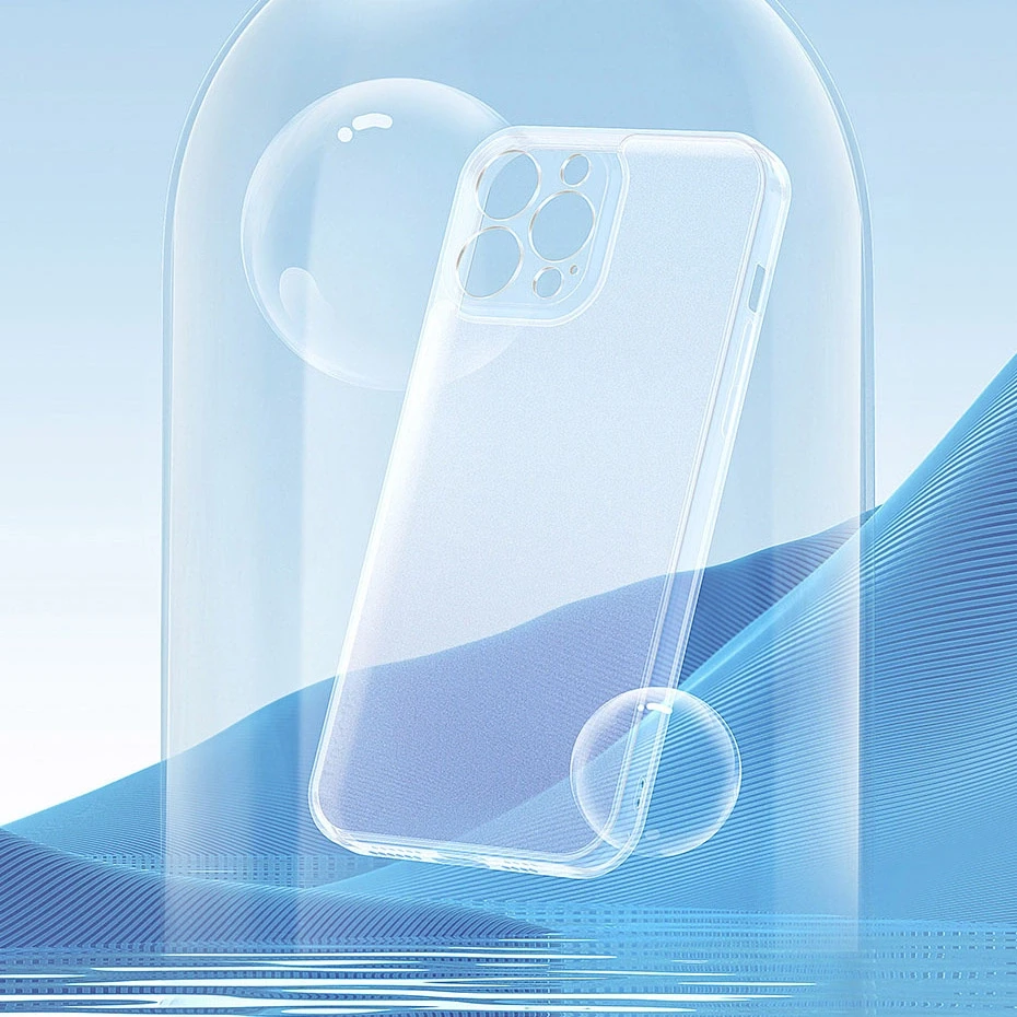 „Baseus Frosted“ dėklas „iPhone 13 Pro Max“ įrenginys (skaidrus)