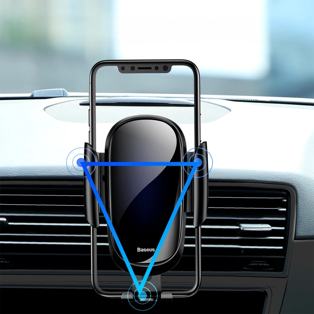 Automobilinis telefono laikiklis Baseus Future Gravity - Juodas