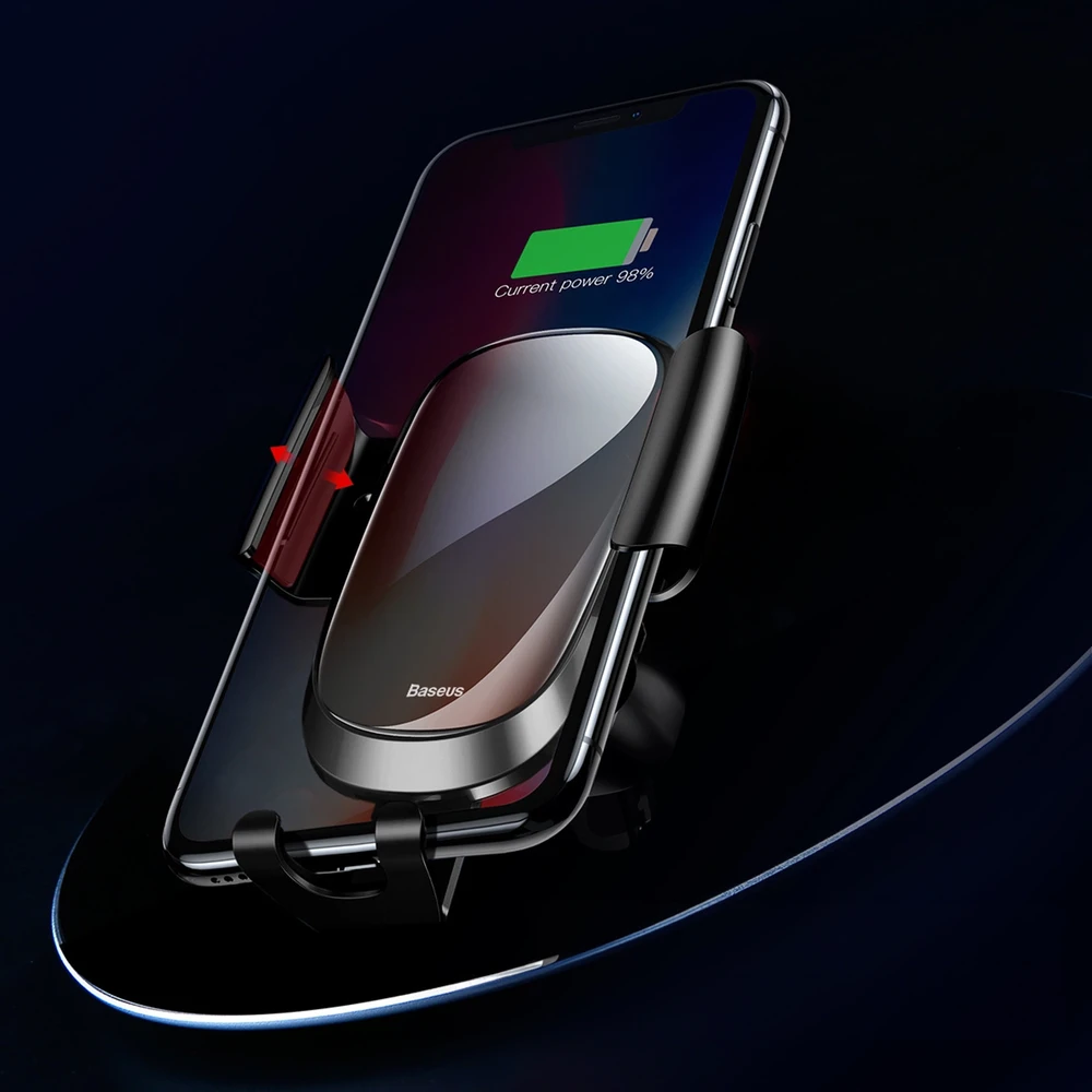 Automobilinis telefono laikiklis Baseus Future Gravity - Juodas