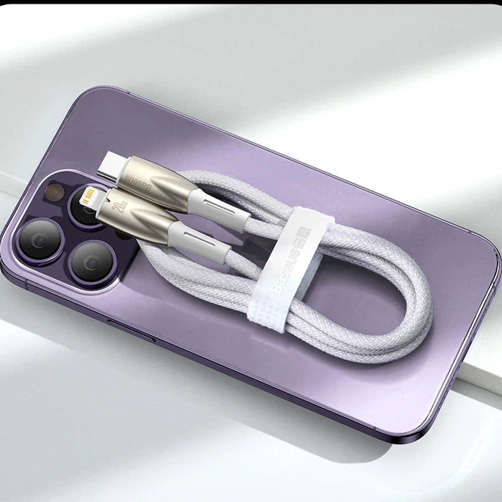 USB laidas, skirtas USB-C Baseus Glimmer serijai, 100 W, 1 m (juodas)