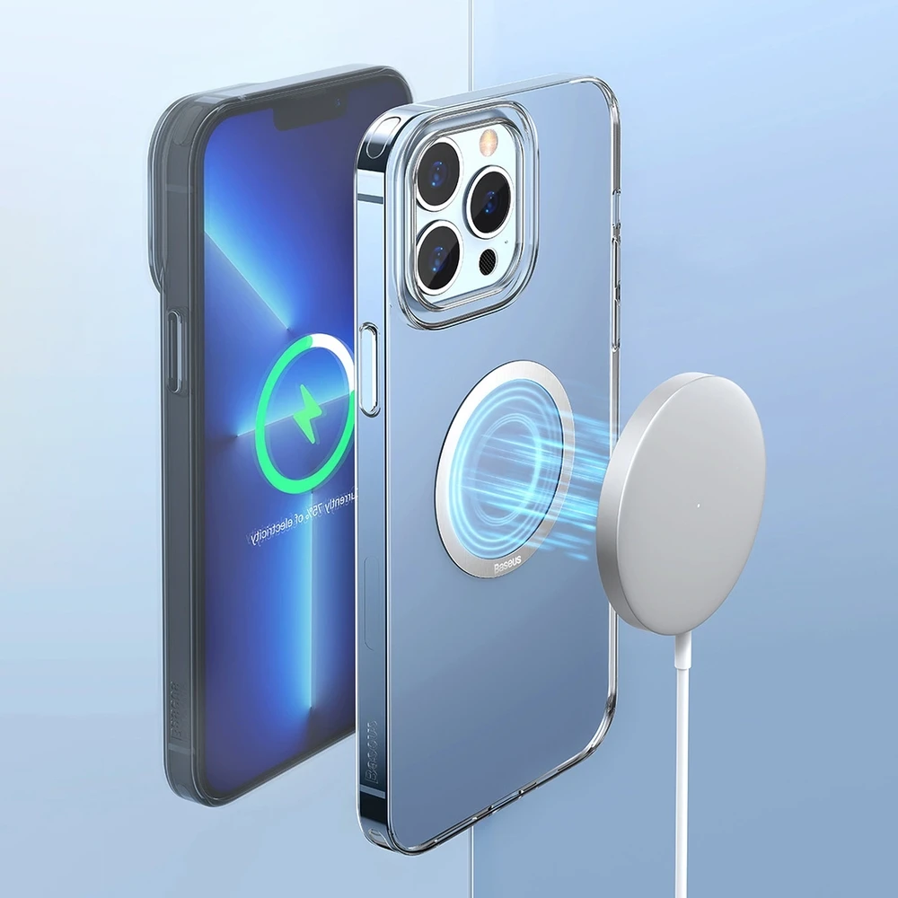 Baseus Halo magnetinis žiedas telefonams, MagSafe (sidabrinis)