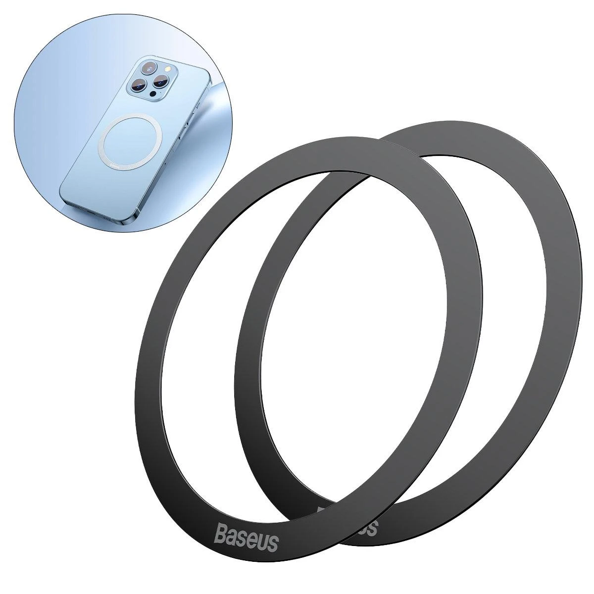 Baseus Halo magnetinis telefono laikiklis žiedas MagSafe