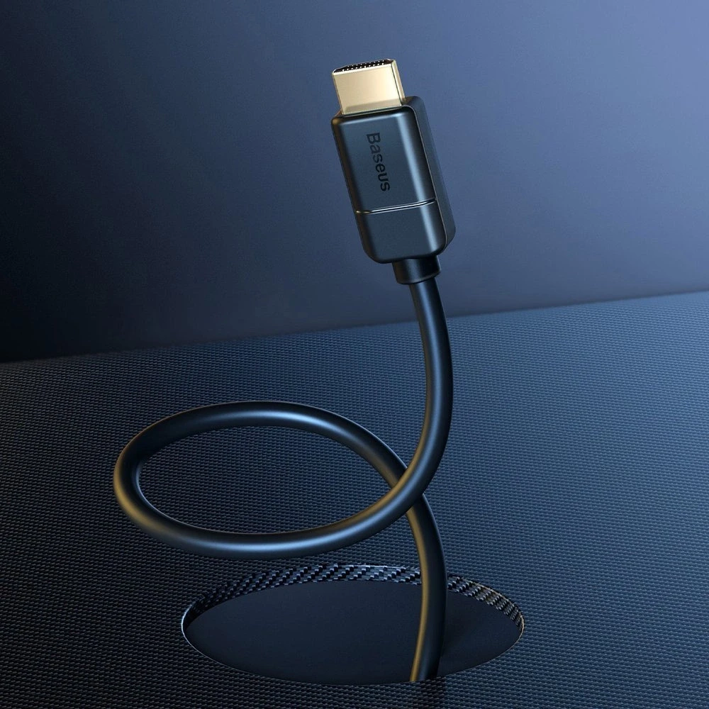 Kabelis HDMI-HDMI kištukai 2.0m (HDMI 2.0) juodas 4K 60Hz, BASEUS