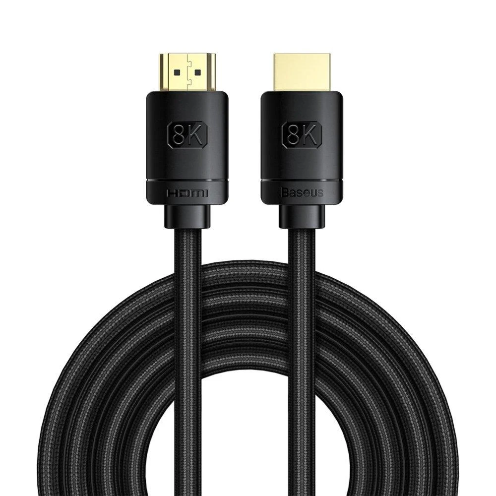 Kabelis HDMI-HDMI kištukai 3.0m (HDMI 2.1) juodas 8K 60Hz 48Gbps / 4K 120Hz, BASEUS