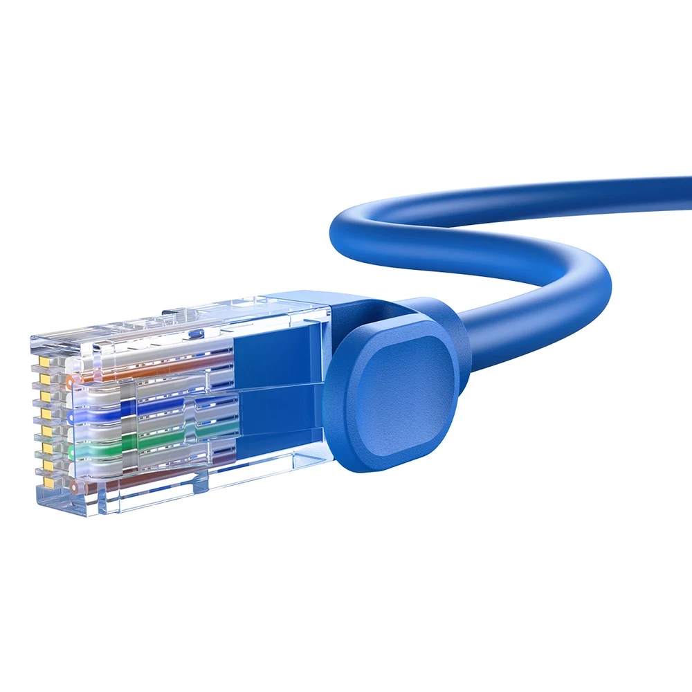 Apvalus kabelis Baseus Ethernet RJ45, Cat.6, 5m (mėlynas)